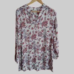 Soft Surroundings Boho Floral tunic M